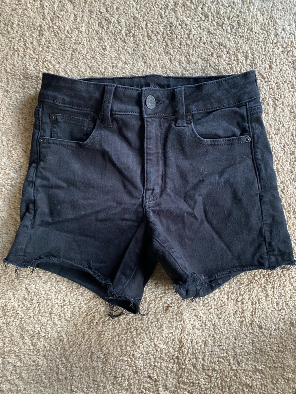 American Eagle Outfitters Black Denim Jean Shorts